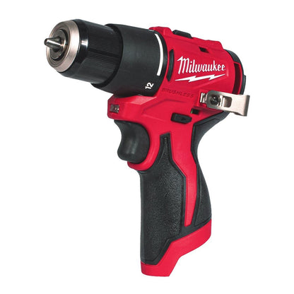 Milwaukee M12BLPP2B-422B 12V Brushless Compact Twin Pack with 2 x Batteries, Charger & Bag 4933500426