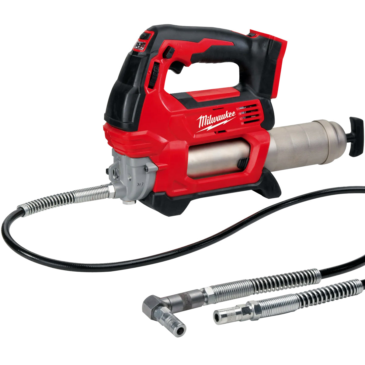 Milwaukee M18ONEPP2Q-508B 18V Fuel 3/4" Impact Wrench & Grease Gun with 2 x 8.0Ah Battery Charger & Bag
