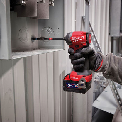 Milwaukee M18ONEPP2A3-502X 18V Fuel Brushless Combi Drill & Impact Driver with 2 x 5.0Ah Battery Charger & Case - 4933493245