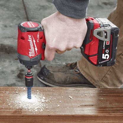 Milwaukee 18V Brushless Twin Pack Impact Driver + Combi Drill with 2 x 5.0Ah Battery T4TKIT-16181