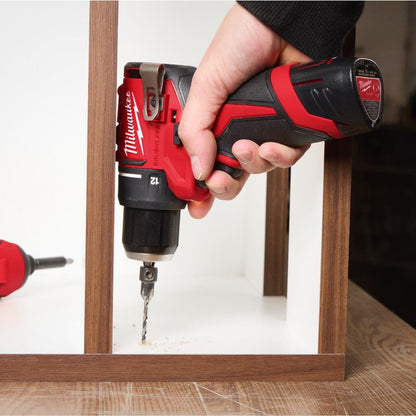 Milwaukee M12BLPP2B-422B 12V Brushless Compact Twin Pack with 2 x Batteries, Charger & Bag 4933500426